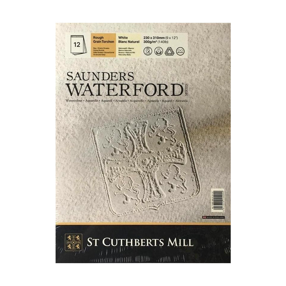 St Cuthberts Mill Saunders Waterford CP White Watercolour Pad 300 g/m² 23 x 31 cm