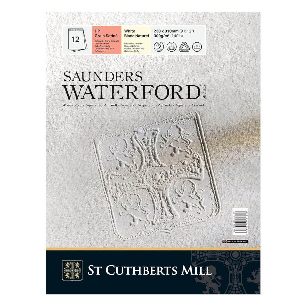 St Cuthberts Mill Saunders Waterford HP Watercolor Block 300 g/m² 23 x 31 cm