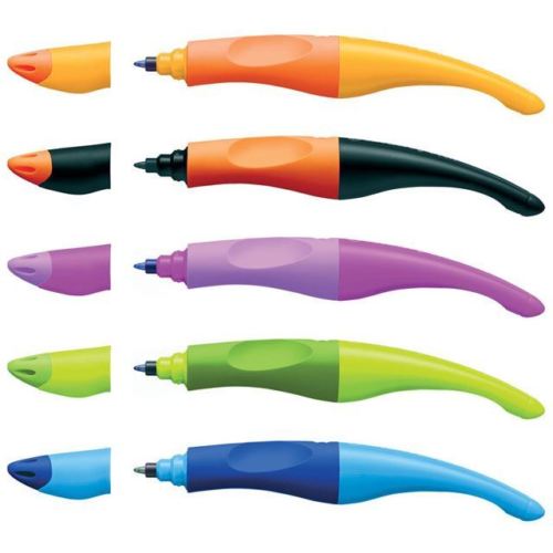 STABILO EASY Pen for Left-Handers + 3 Refills | various colors