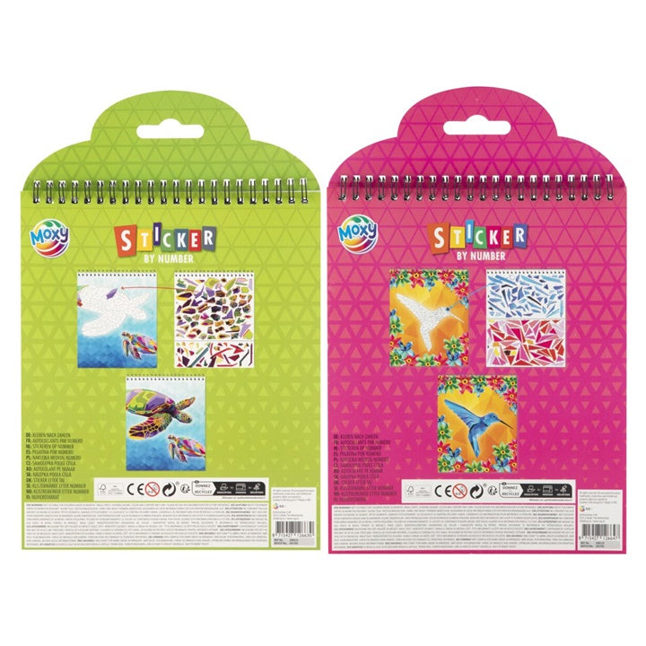 Sticker by Numbers, 12 Designs, 24 x 20 cm | various motifs — image 2