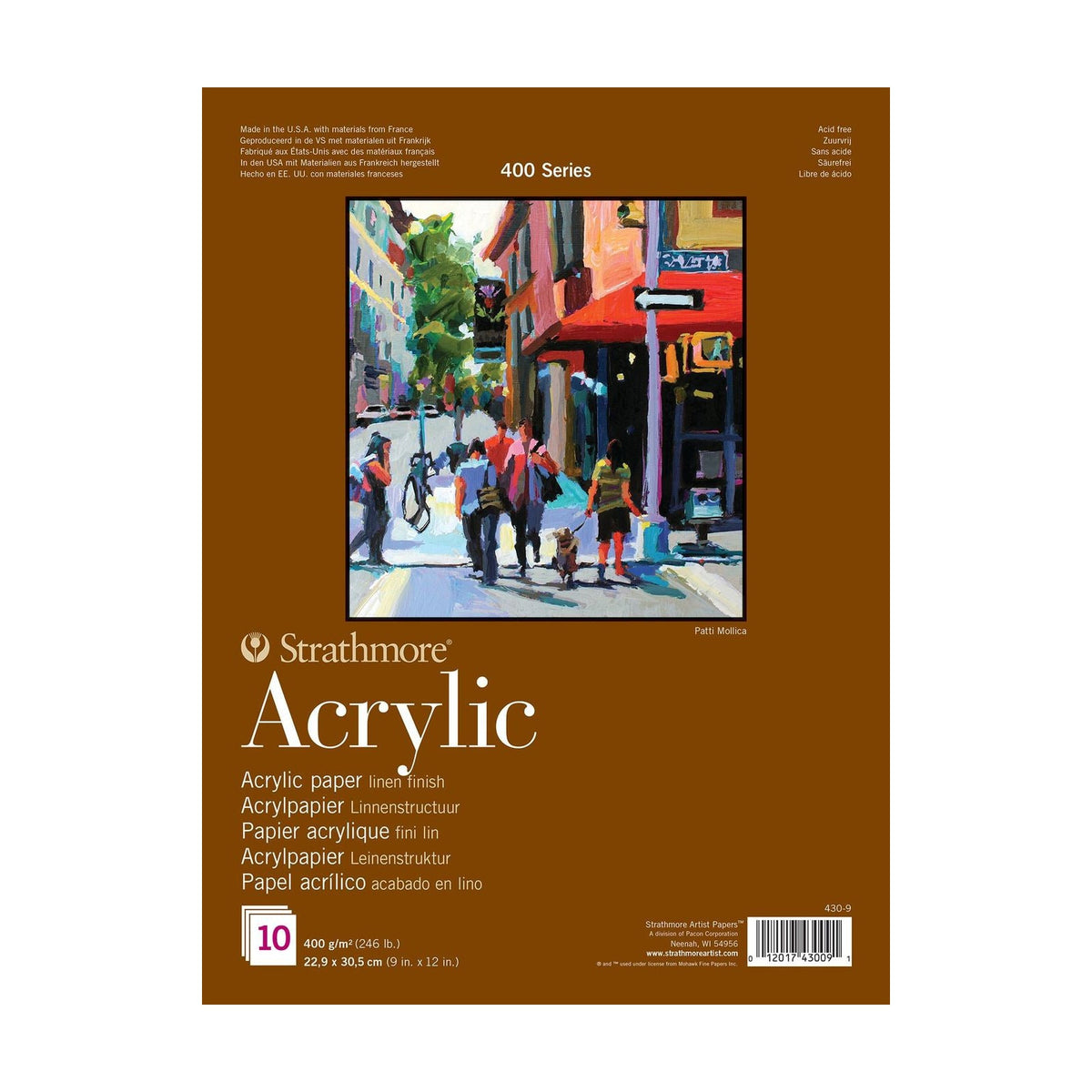 Strathmore 400 Acrylic Pad 400 g/m² 23 x 31 cm - 10 Sheets