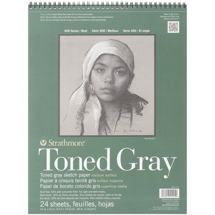 Strathmore Gray Toned Paper for Sketching | various sizes — image 3