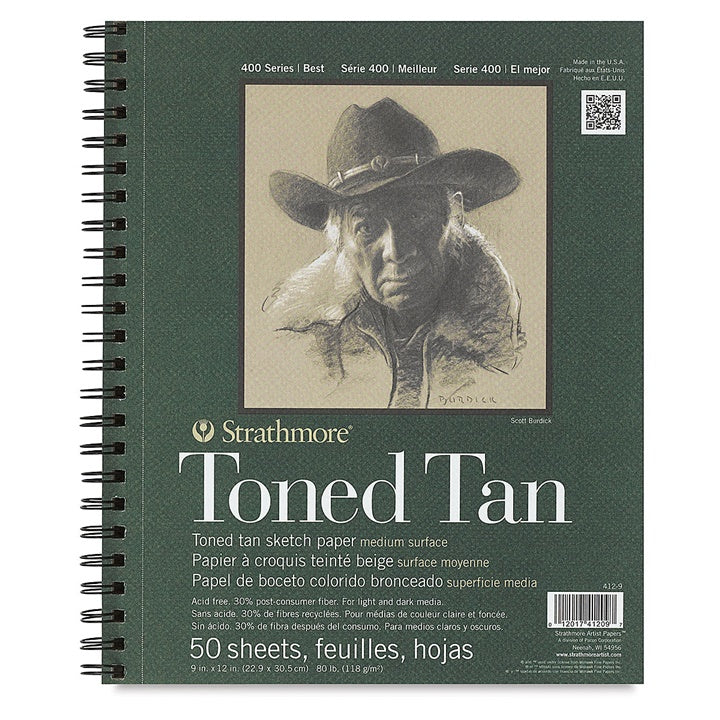 Strathmore Toned Sketch Paper, Tan | various sizes — image 3