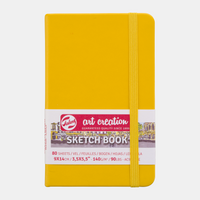 Talens Art Creation Golden Yellow Sketch Pad, 9 x 14 cm, 140 g, 80 Sheets, Hardbound