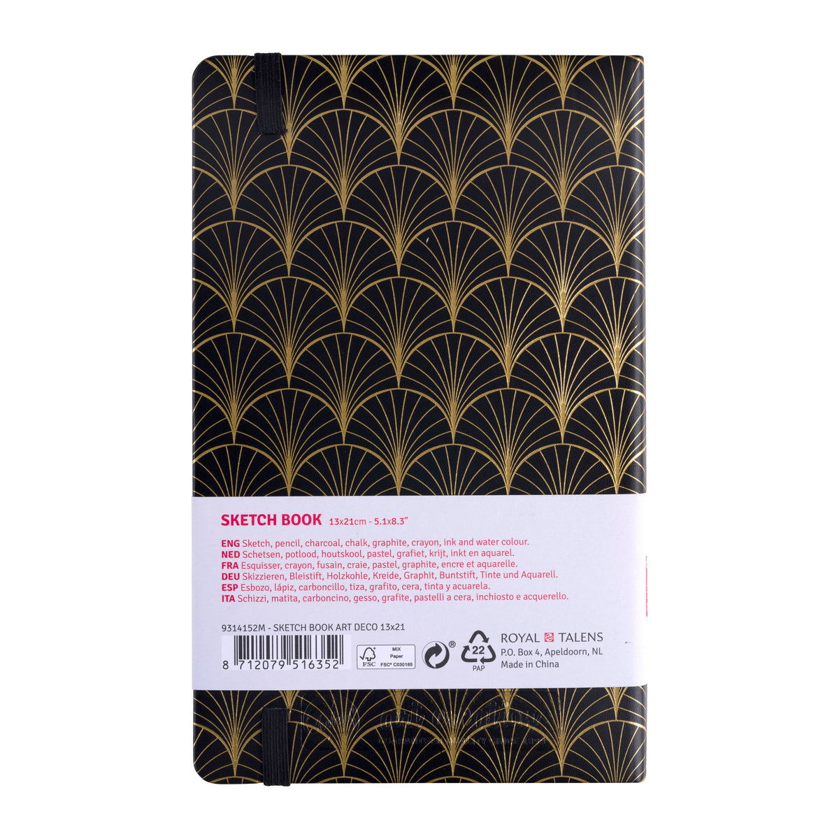TALENS ArtDeco Sketch Pad 13 x 21 cm, 80 Sheets