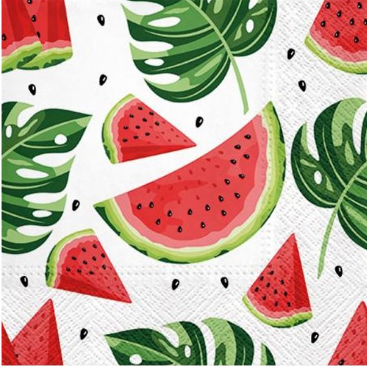 Tasty Watermelons Decoupage Napkins - 1 pc