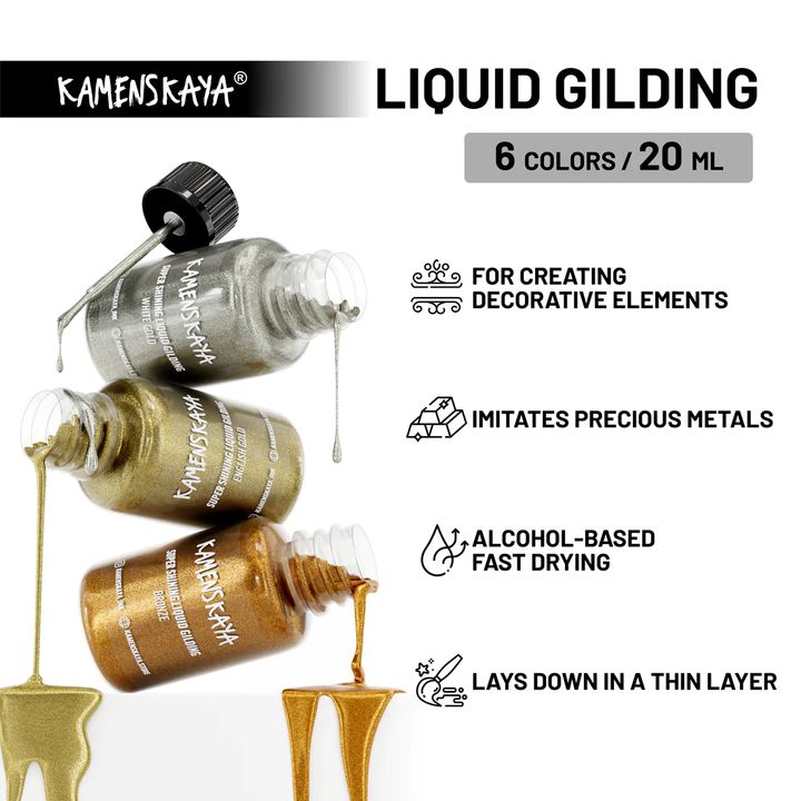 Течни метали за позлатяване KAMENSKAYA 100 ml — изображение 8