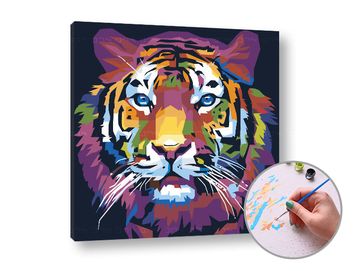 TIGER JUNGLE Paint by Numbers | Low Difficulty — image 2