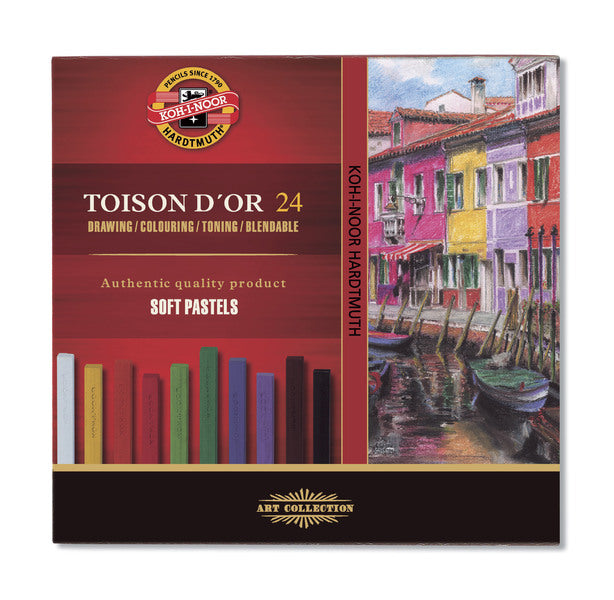 TOISON D OR Soft Pastels 8584 7x7, Set of 24