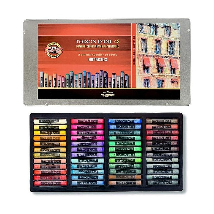 Toison d’Or Soft Pastels, Set of 48, Metal Case
