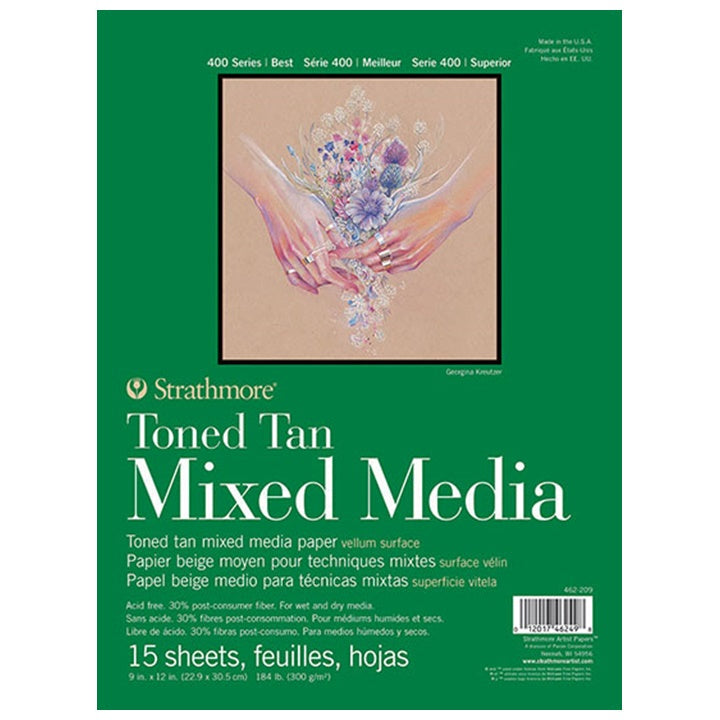 Тонирана хартия Strathmore Mixed media Tan — изображение 2