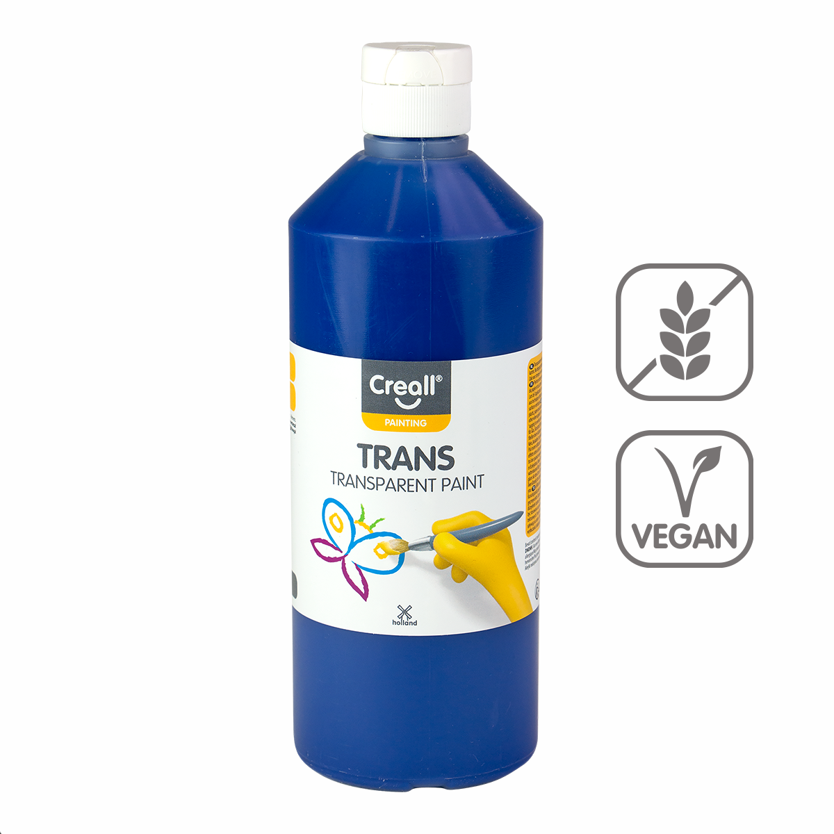 Transparent paint Creall 500 ml – blue