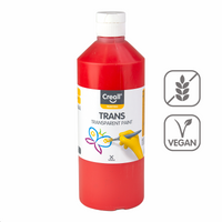 Transparent paint Creall 500 ml – red