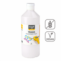 Transparent paint Creall 500 ml – white