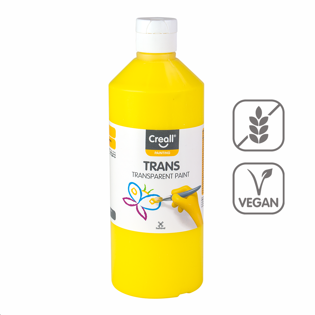 Transparent paint Creall 500 ml – yellow
