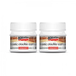 Two-Phase Crackle Varnish - Classic, 2 x 50 ml