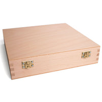 UMTON Wooden Box for Oil Paints and Accessories 26x26x2 cm