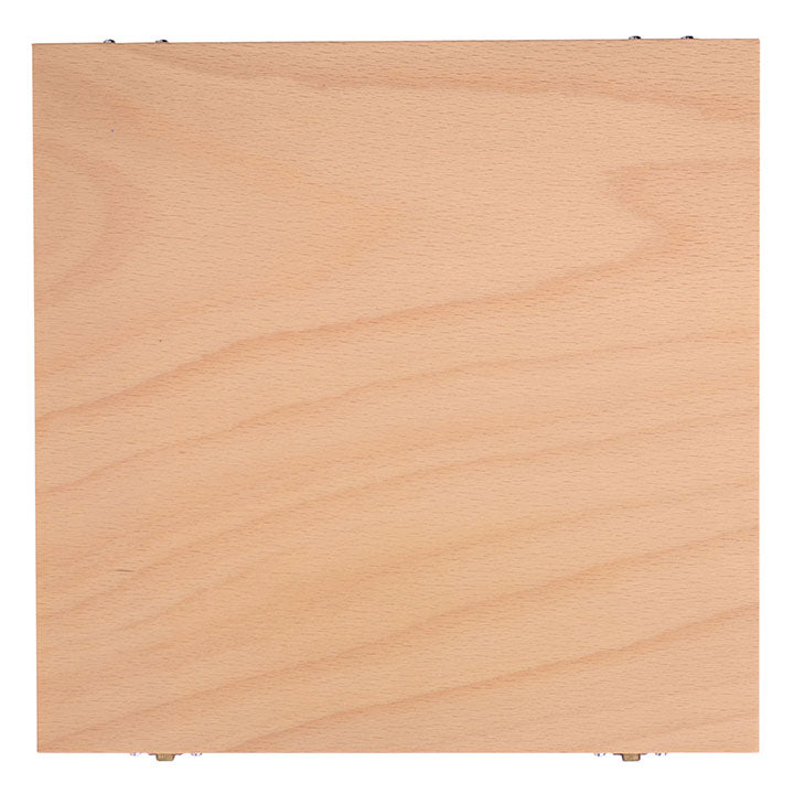 UMTON Wooden Box for Oil Paints and Accessories 26x26x2 cm