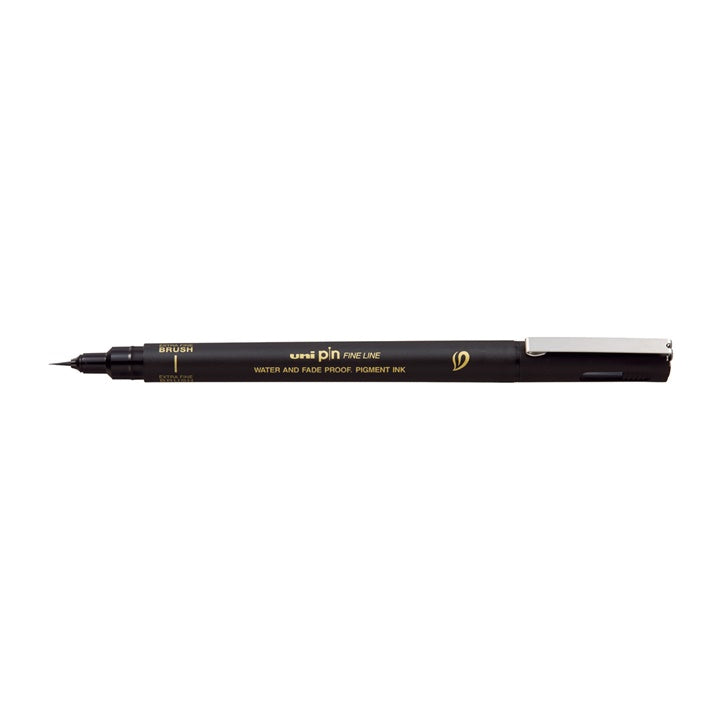 UNI PIN Black Brush-Tip Marker, image 2