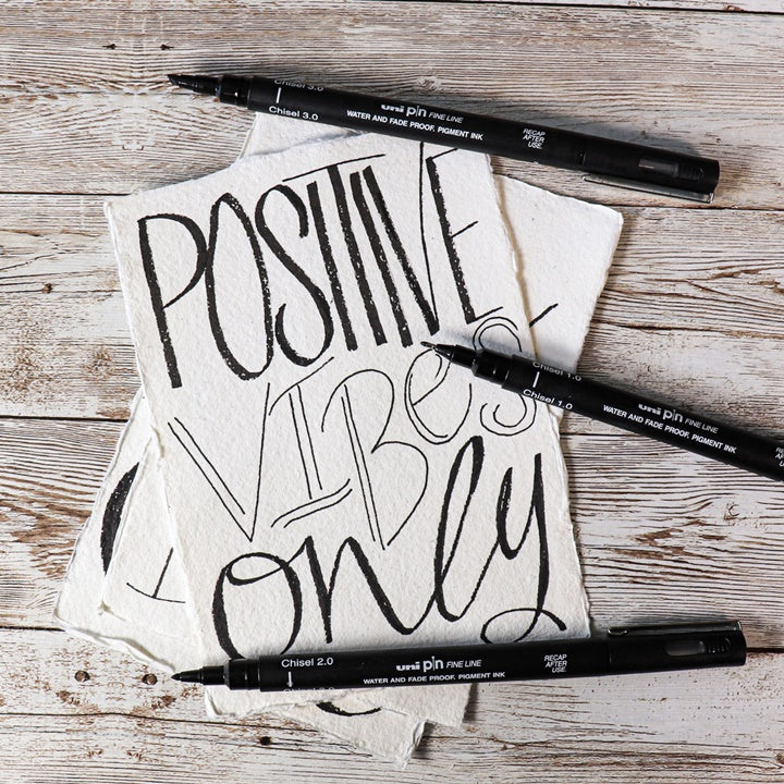 UNI PIN Calligraphy Fineliner Set of 8 — image 5