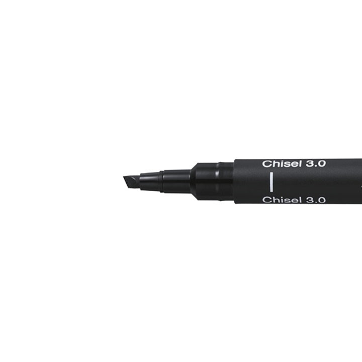 Black creative UNI PIN fineliner with a chisel tip | various thicknesses — image 4