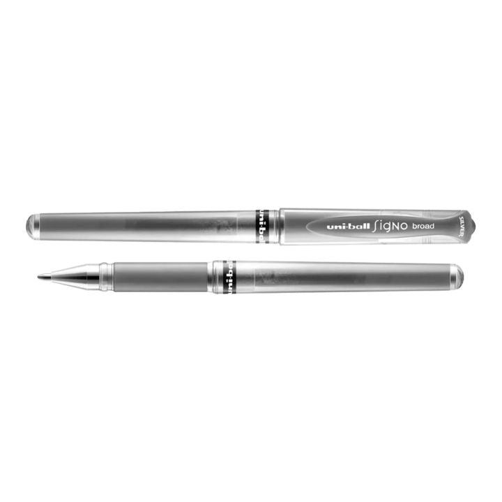 UNI SIGNO UM-153 1.0 mm Gel Pen – Metallic Silver