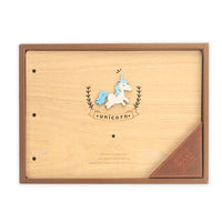 Unicorn Wooden Album 190 x 270 mm, 28 Sheets
