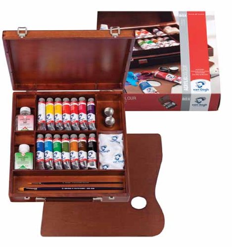Van Gogh Acrylic Paints Inspiration Box, 14 x 40 ml + Accessories