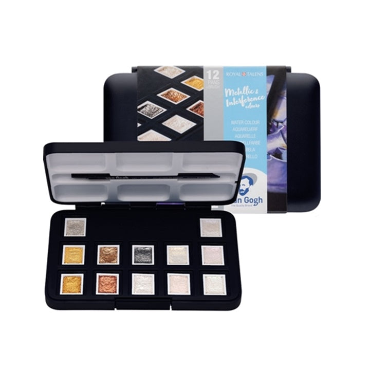 Van Gogh Metallic & Interference Colors Watercolor Set of 12