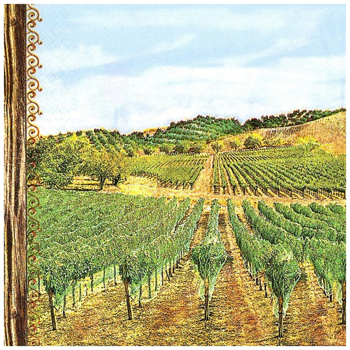 Vineyard Decoupage Napkins - 1 pc