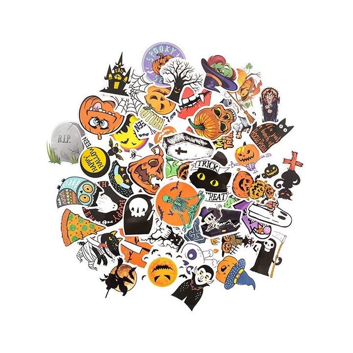 Vinyl Stickers | Halloween, Set of 50