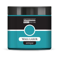 Wall Decor Transparent Wall Glaze with Antique Effect, 500 ml – Patina Blue