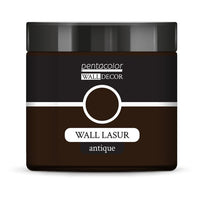 Wall Decor Transparent Wall Glaze with Antique Effect, 500 ml – Umber