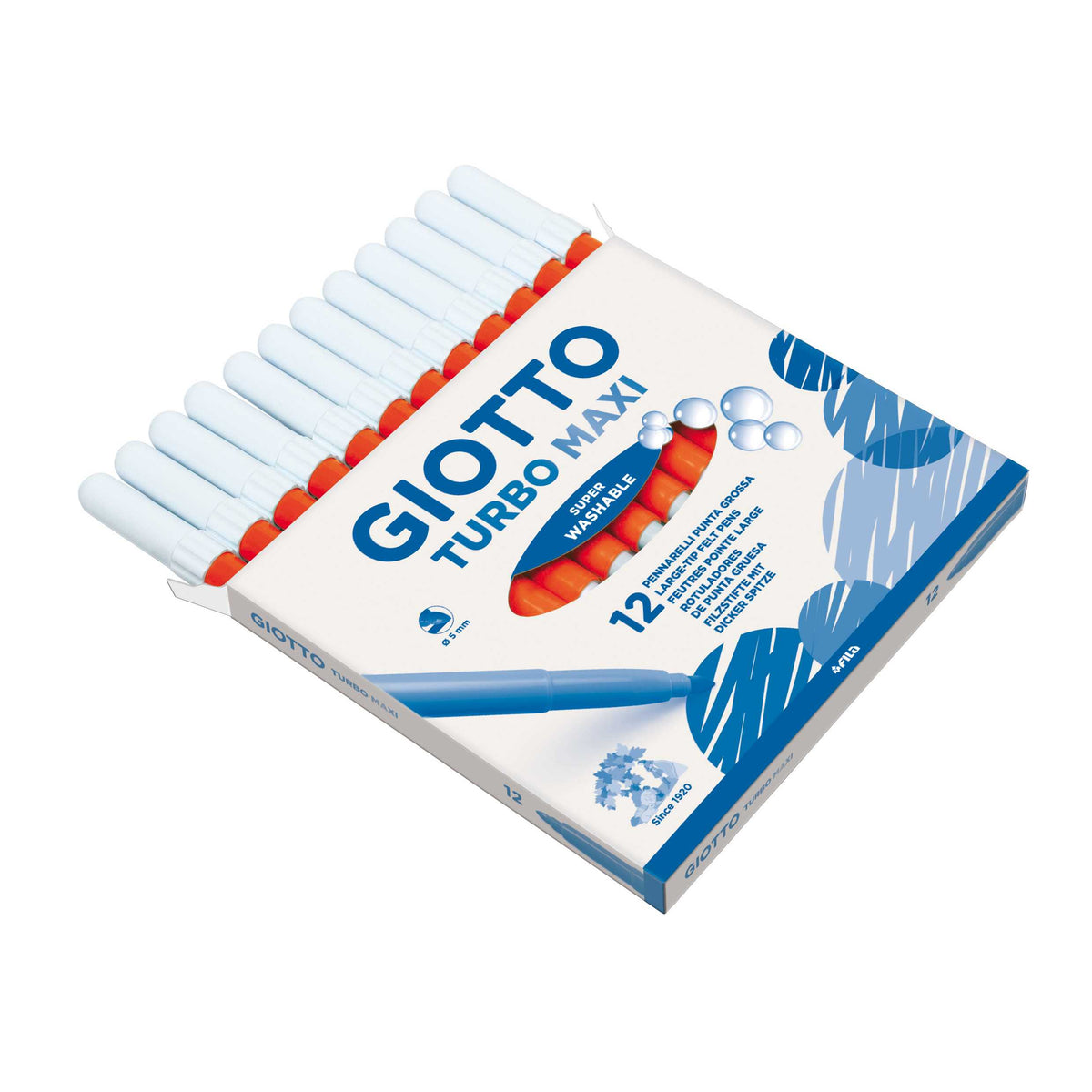 Washable Broad Felt-Tip Pens GIOTTO Turbo Maxi 5 mm – orange