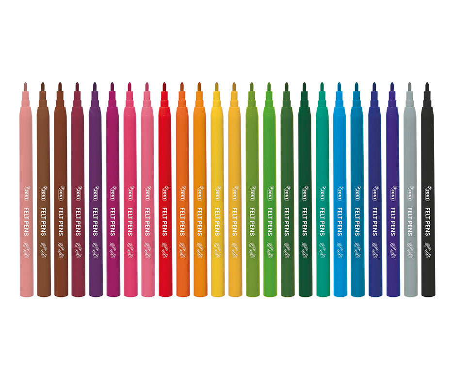 Washable Fine Tip Markers JOVI - 24 pcs