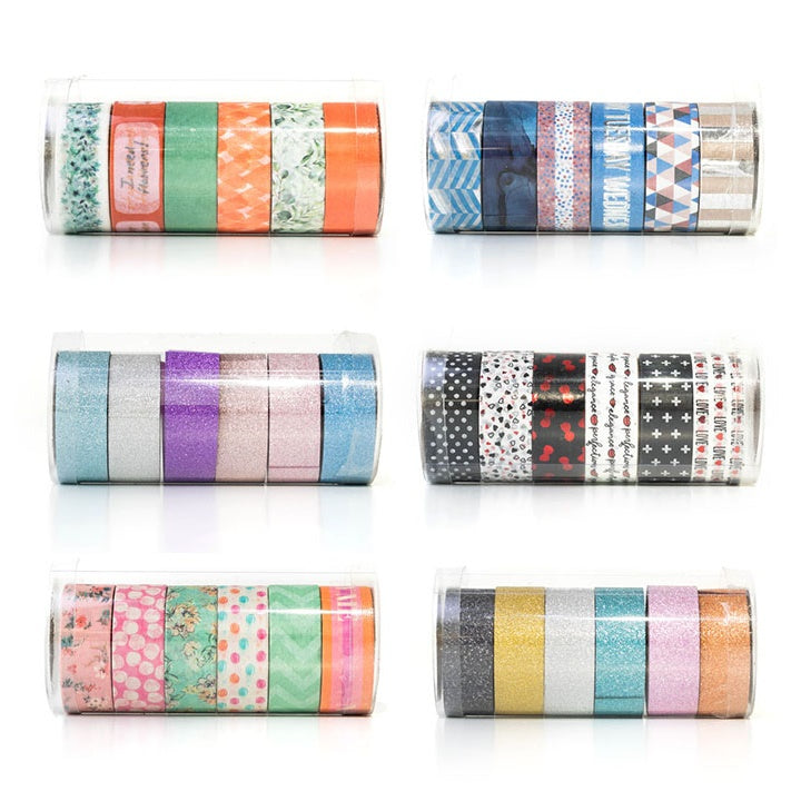 Washi Tape Set of 6 x 2.5 m | various types — image 1