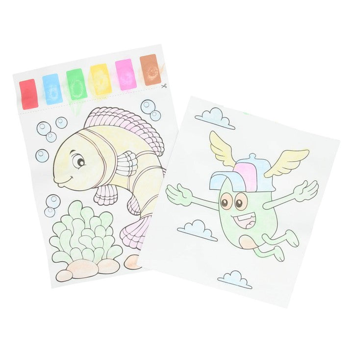 Water Painting Set, 10 Sheets + 2 Brushes — Image 3