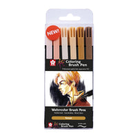 Watercolor Brush Pens SAKURA Koi Portrait / set of 6 pcs