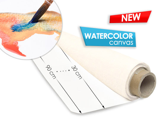 Watercolor Canvas Roll 2.1m x 10 m