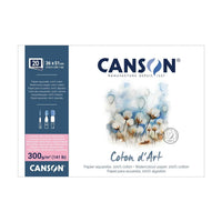 Watercolor pad CANSON Coton d'Art HP 300 g/m² 36 x 51 cm - 20 sheets