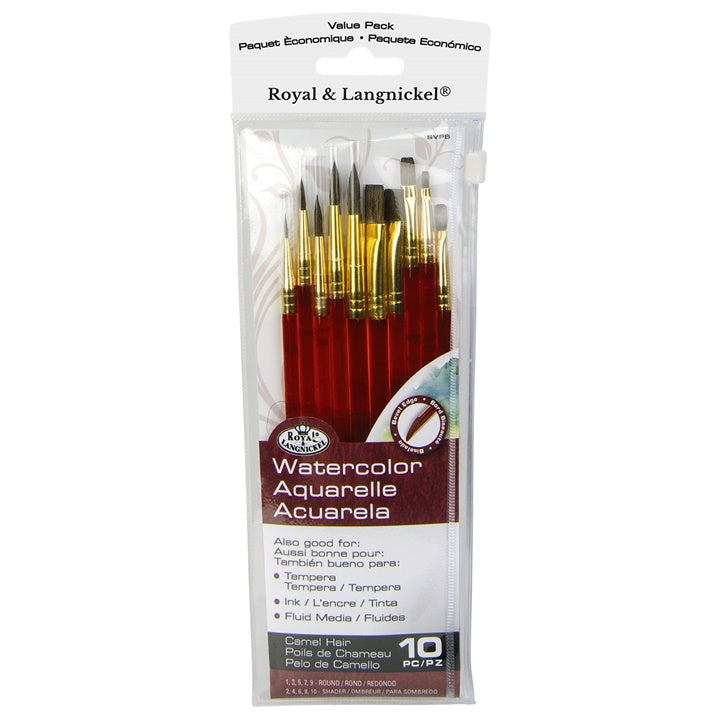 Watercolor Painting Brush Set of 10