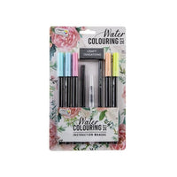 Watercolor Pens, Set of 9 / Pastel Colors