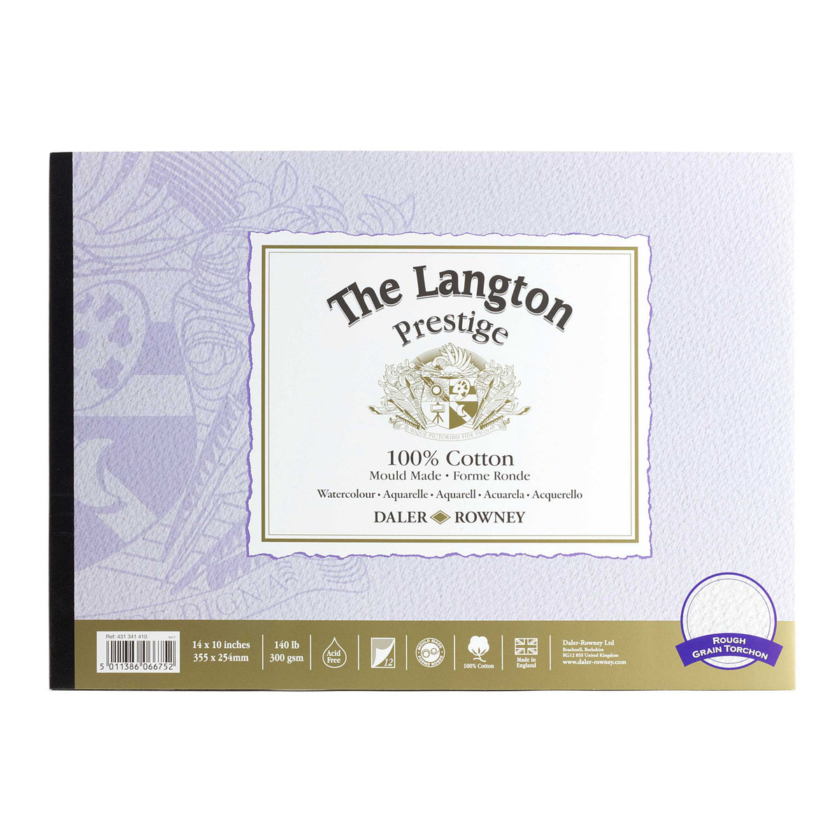 Watercolour Pad DALER ROWNEY The Langton Prestige 300 g/m² – 12 Sheets