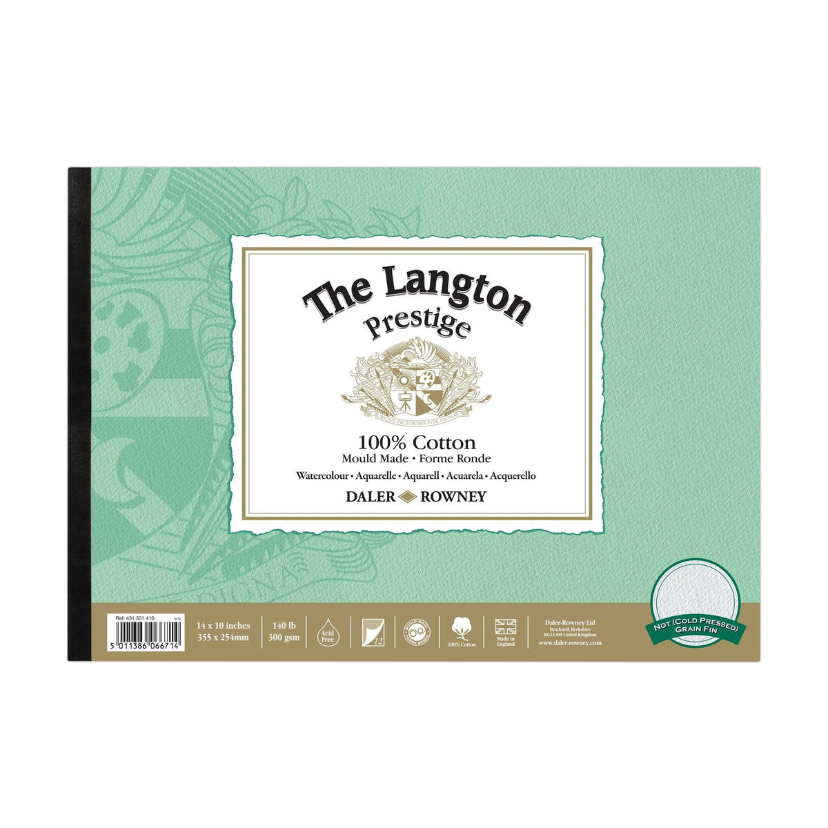 Watercolour Pad DALER ROWNEY The Langton Prestige 300 g/m² – 12 Sheets