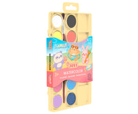 Watercolour Paint Set JOVI Kawaii 22 mm - 12 pcs with Brush