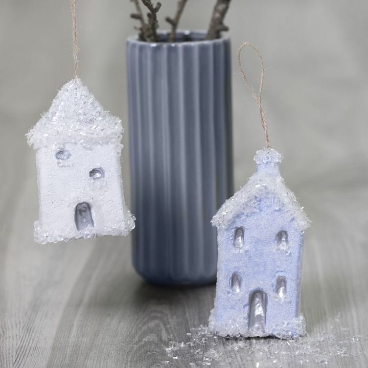White Glitter Set of 3