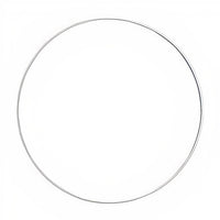 White Metal Ring for Decorating, 1 pc | various sizes, image 2