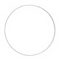 White Metal Ring for Decorating, 1 pc | various sizes, image 2