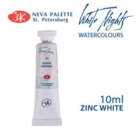 White Nights Watercolor Paint 10 ml | various shades - Zinc White