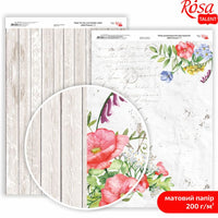 Wild Flowers A4 Scrapbooking Paper | various motifs — image 4